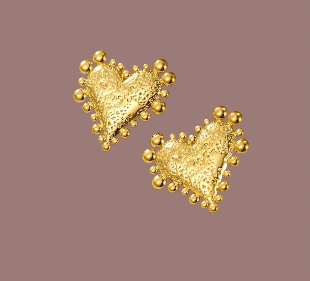 Heart chunky Earrings